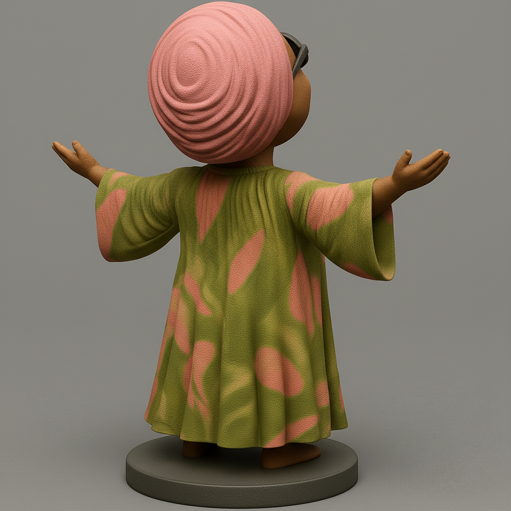 face anatomy 3d model-create 3d face model from photo_Empowering 'Open Arms' Figurine: Celebrate Joy & Welcome