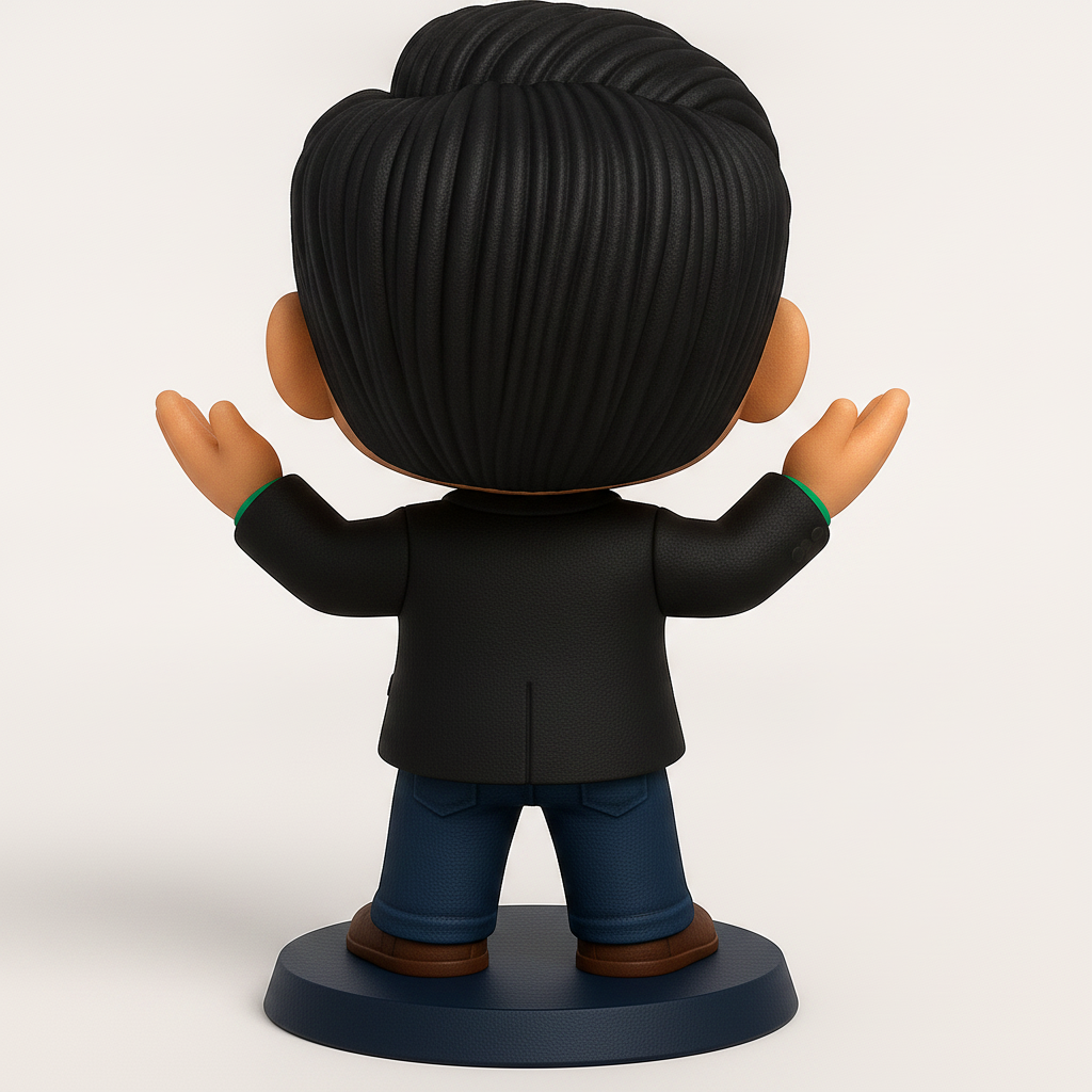 face anatomy 3d model-create 3d face model from photo_Invite Joy: Welcoming Chibi Figure 3D Print
