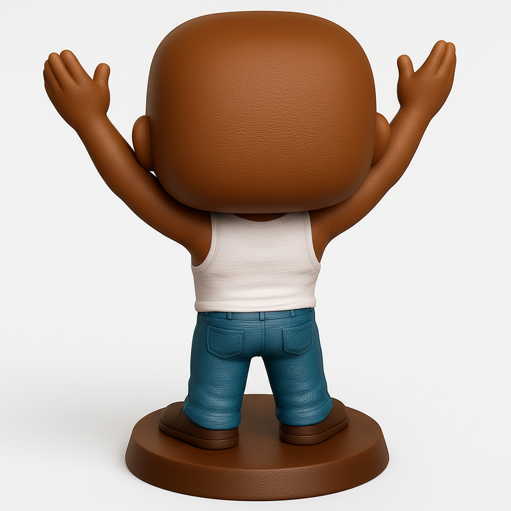 face to 3d model ai-3D portrait printing from photo_Cheerful Pop Style Figure: Celebrate & Display!