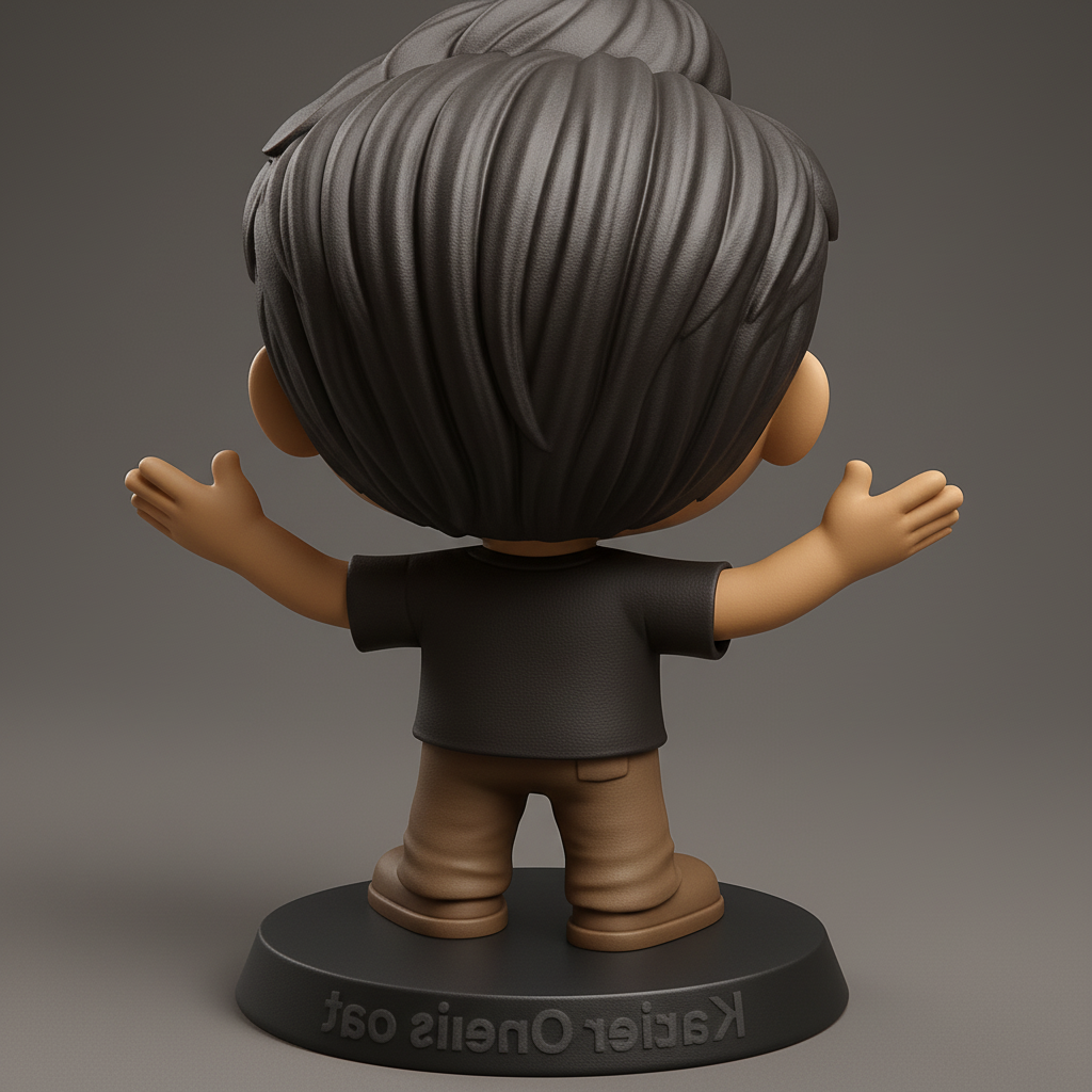 face anatomy 3d model-create 3d face model from photo_Happy Chibi Boy Figurine - Open Arms Welcome!