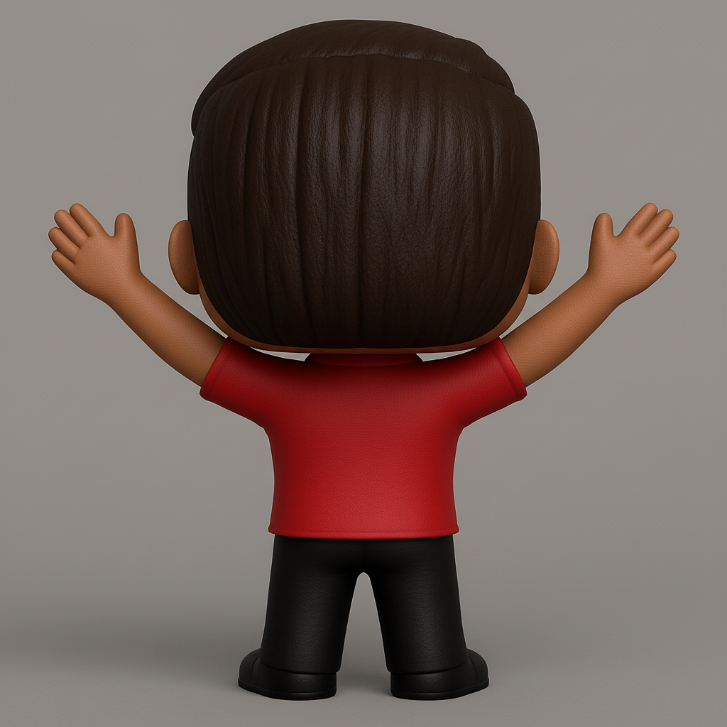 face to 3d model ai-3D portrait printing from photo_Friendly Funko Pop Style Character Figurine