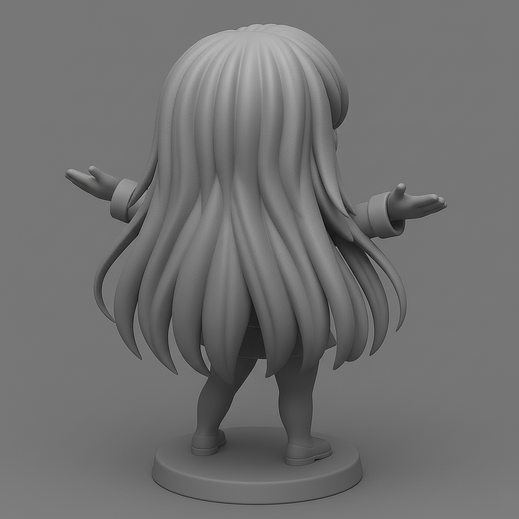 face anatomy 3d model-create 3d face model from photo_Joyful Character Figurine for 3D Printing