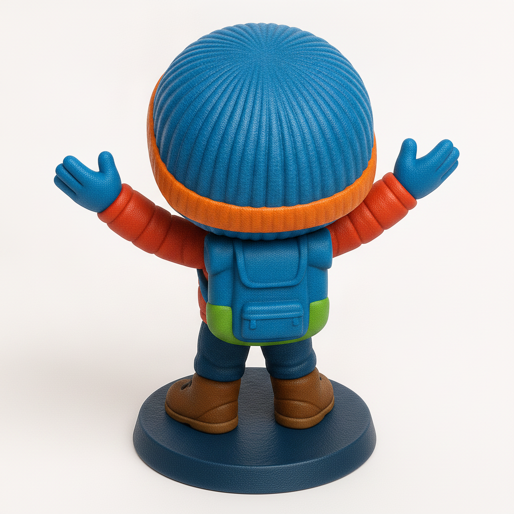 face anatomy 3d model-create 3d face model from photo_Happy Hiker Collectible Funko-Style