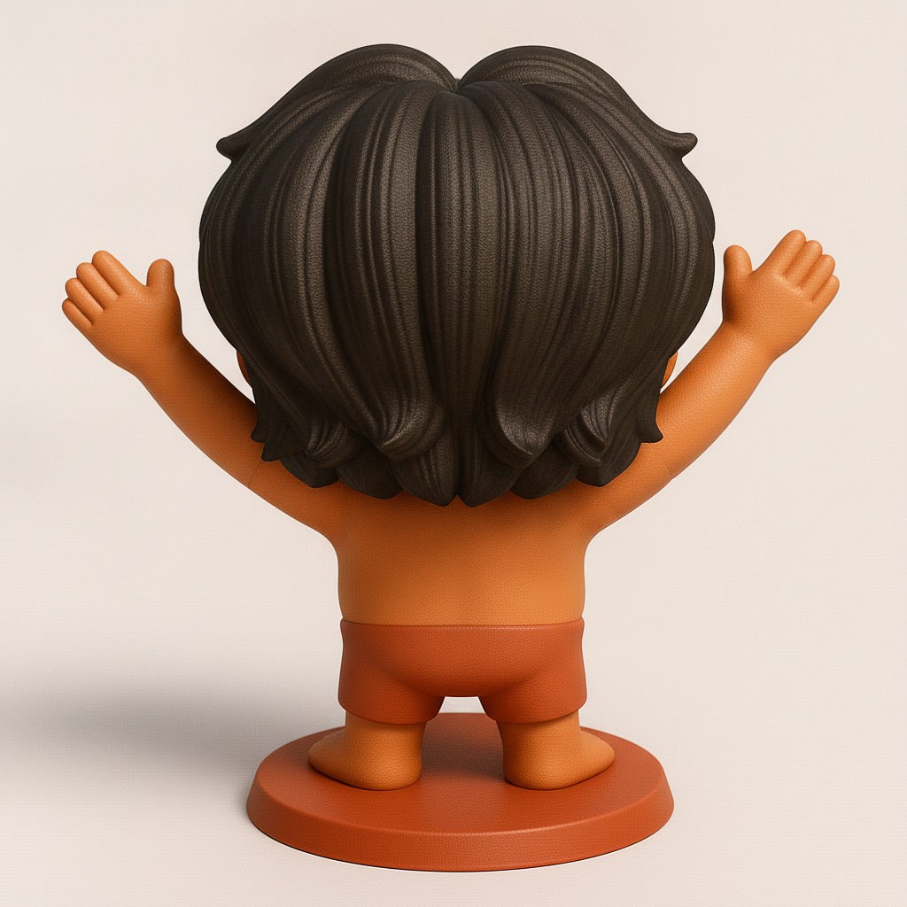 face to 3d model ai-3D portrait printing from photo_Spread Joy! Happy Man Desk Buddy
