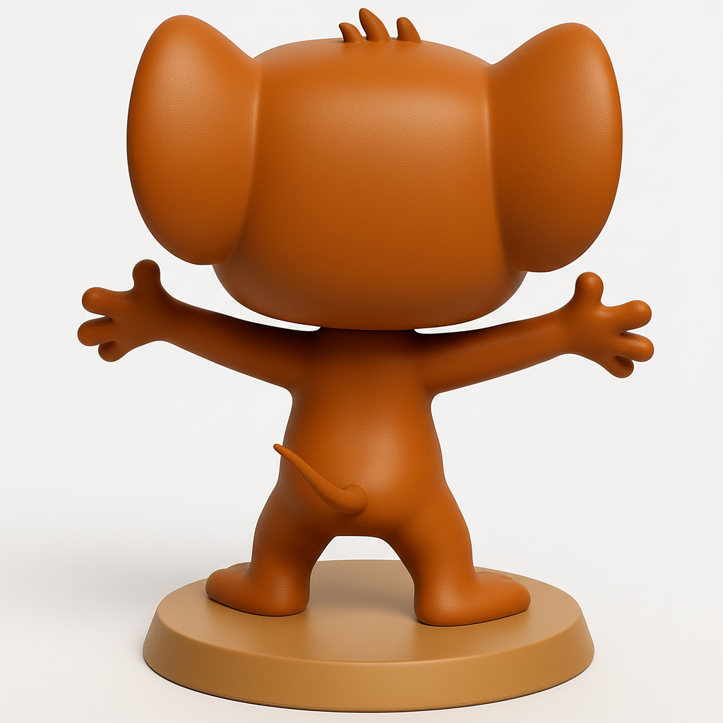 face to 3d model ai-3D portrait printing from photo_Happy Jerry Mouse Collectible Figurine - Fun 3D