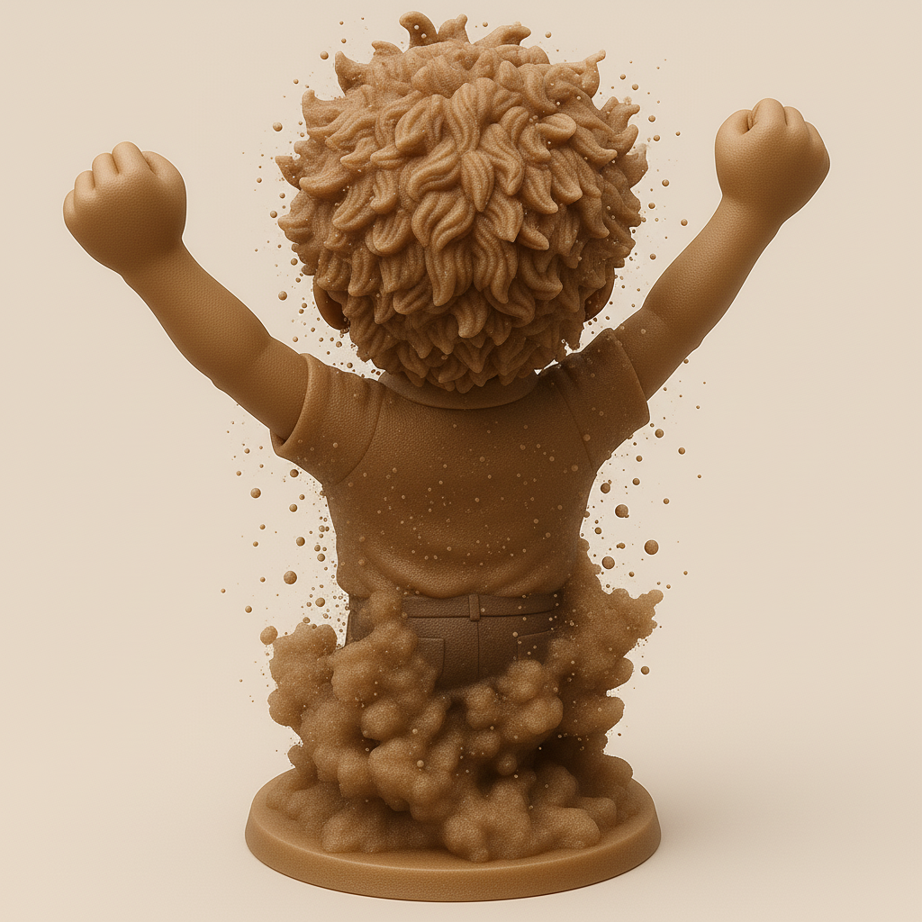 face anatomy 3d model-create 3d face model from photo_Joyful Celebration Figure