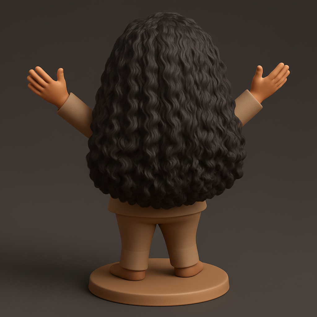 face anatomy 3d model-create 3d face model from photo_Joyful Success Bobblehead - Embrace & Celebrate!