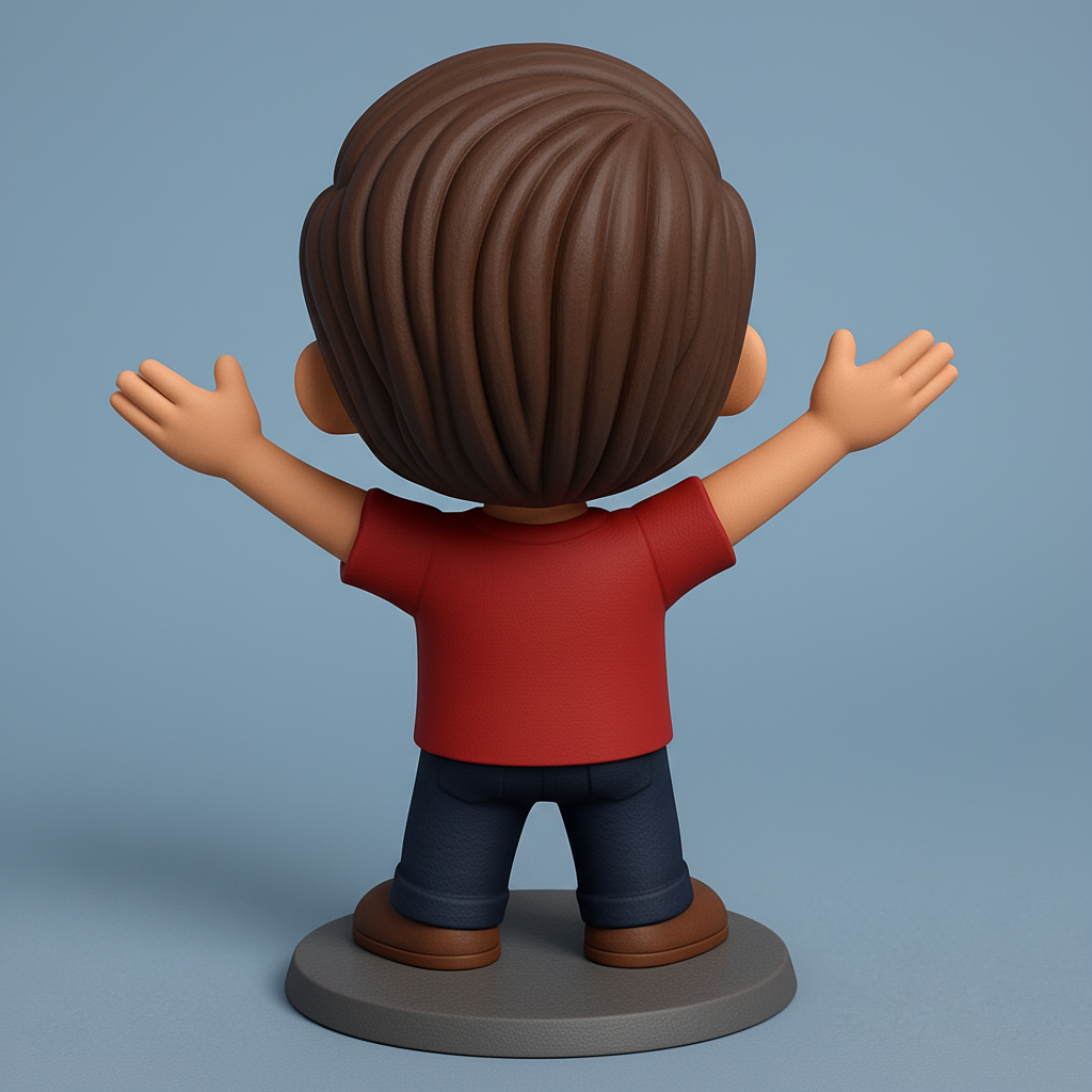 face to 3d model ai-3D portrait printing from photo_Shades & Smiles Chibi Figurine for Your Desk!