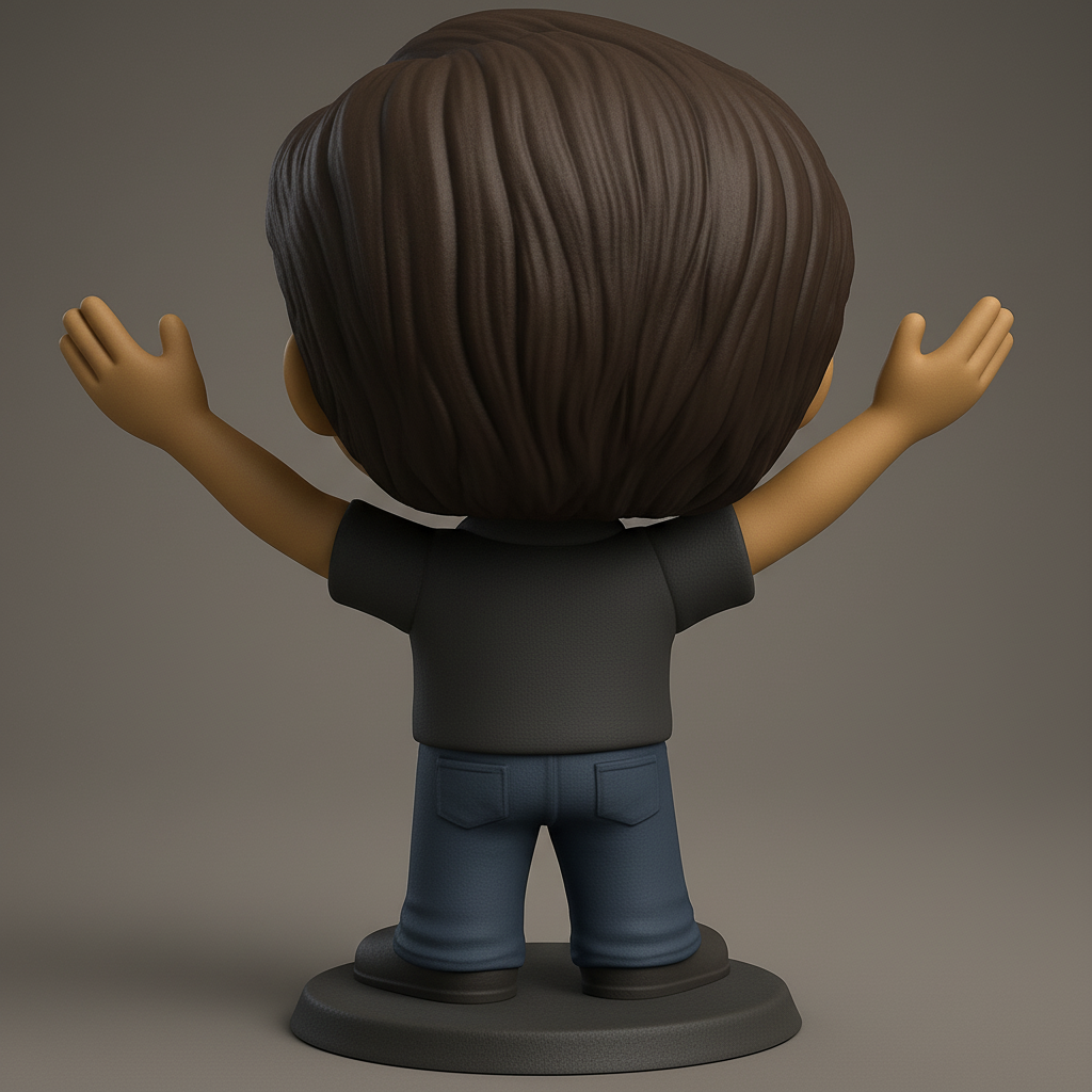 face anatomy 3d model-create 3d face model from photo_Open Arms Pop-Style Desk Buddy