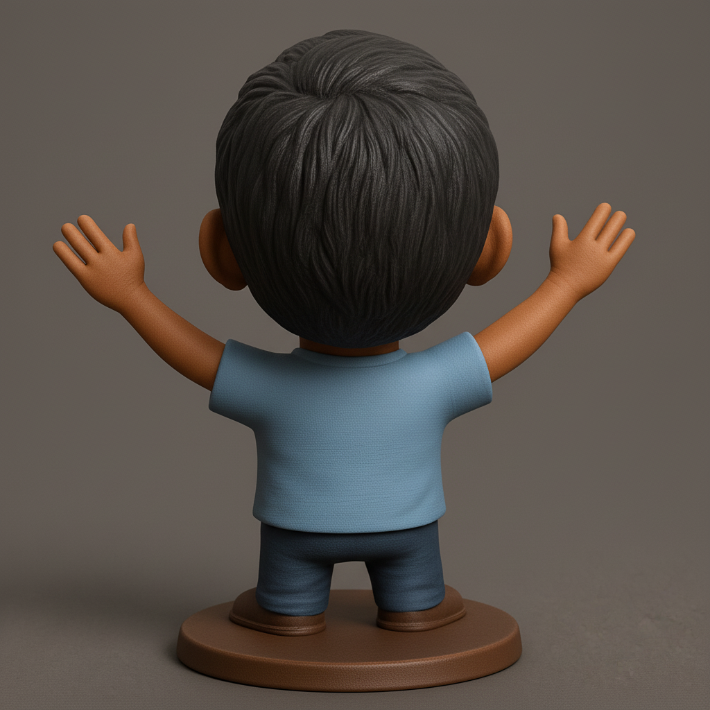 face anatomy 3d model-create 3d face model from photo_Print Your Joy! Customizable Bobblehead Figurine