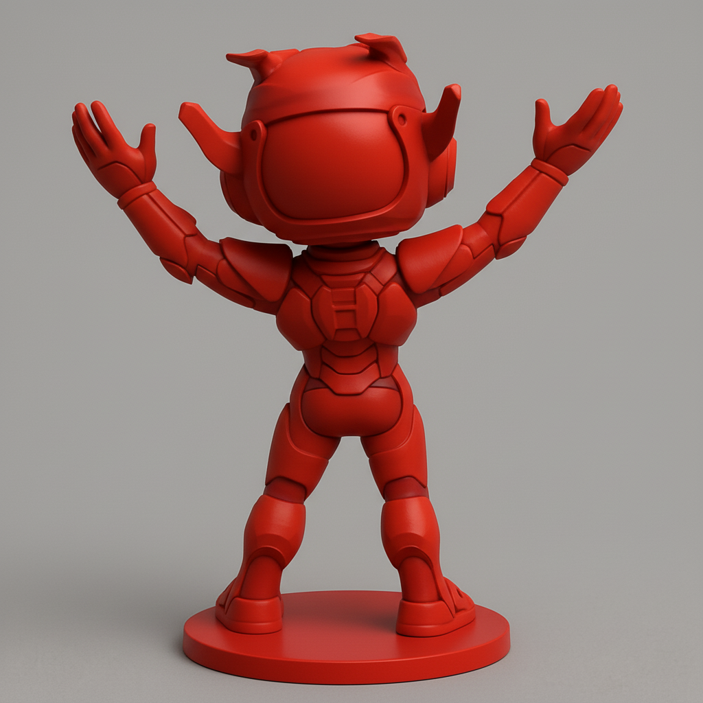 face anatomy 3d model-create 3d face model from photo_Joyful Heroic Figure for 3D Printing