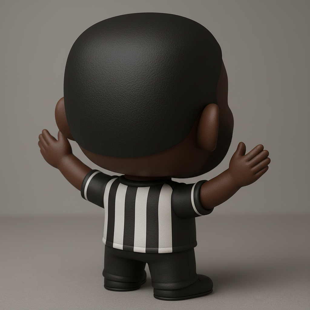 face anatomy 3d model-create 3d face model from photo_Charming Chibi Referee Figurine - Perfect Desk Buddy