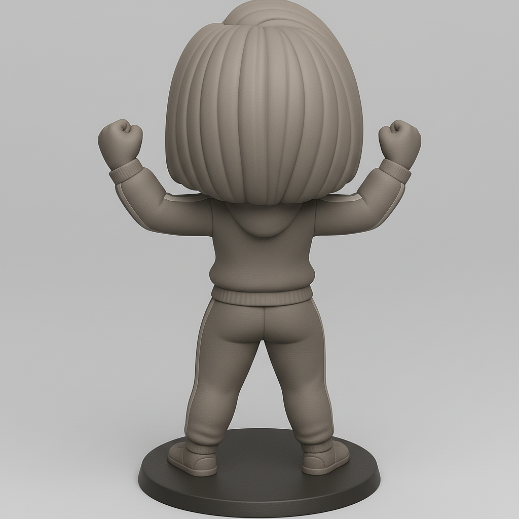 face anatomy 3d model-create 3d face model from photo_Cheerful Champion Figurine