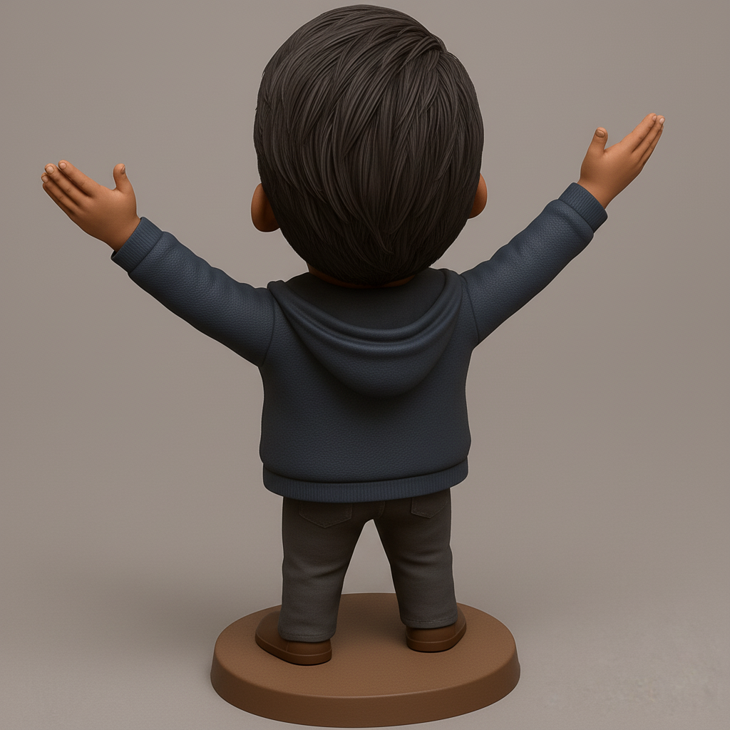 face anatomy 3d model-create 3d face model from photo_Joyful Embrace Figurine - Celebrate Success 3D Print