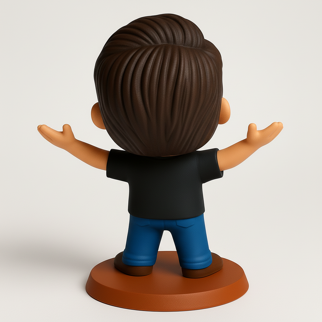 face anatomy 3d model-create 3d face model from photo_Enthusiastic Funko-Style Collectible Display