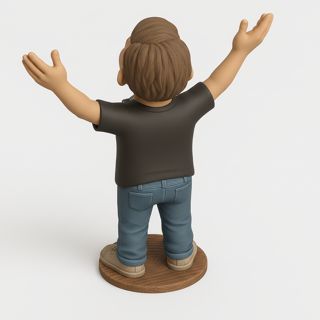 face anatomy 3d model-create 3d face model from photo_Joyful Photographer Figurine