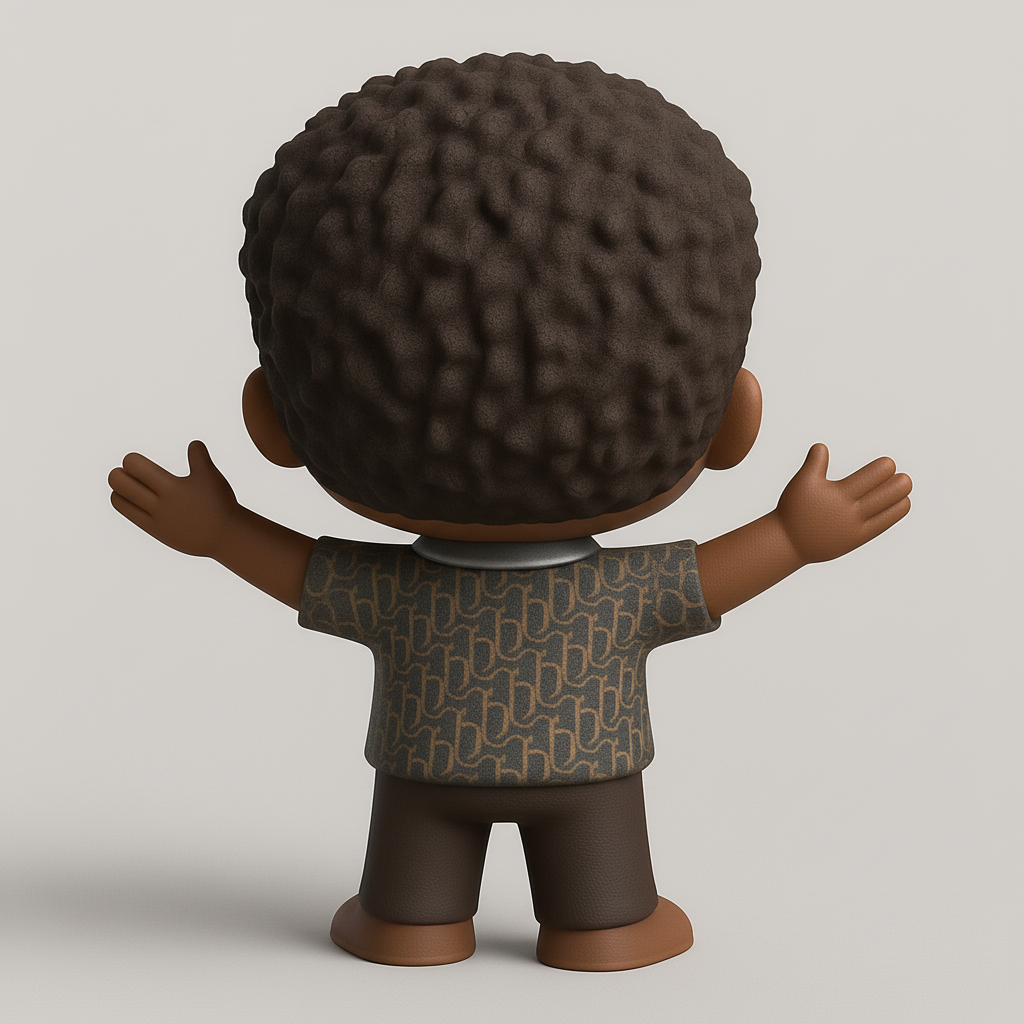 face to 3d model ai-3D portrait printing from photo_Friendly Chibi Character Collectible for Your Shelf