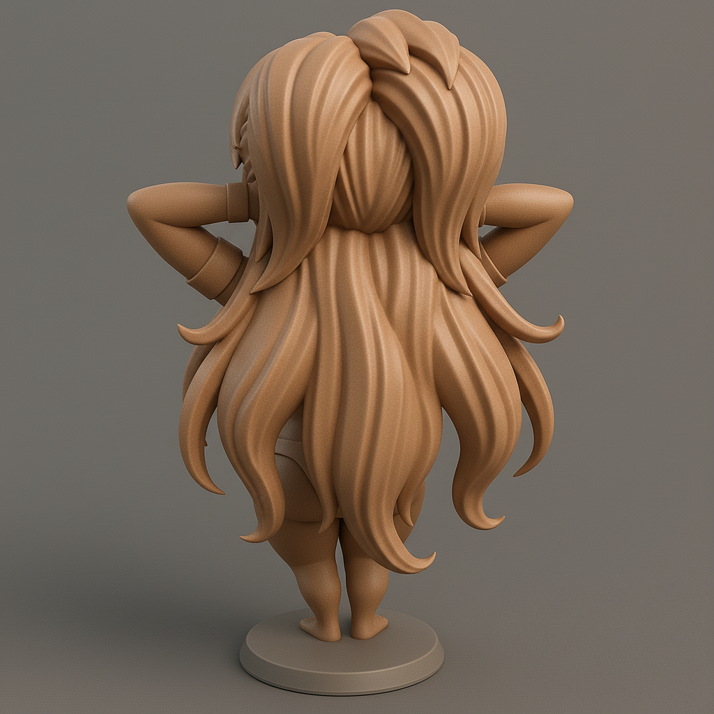 face anatomy 3d model-create 3d face model from photo_Joyful 3D Character Pose for Printing