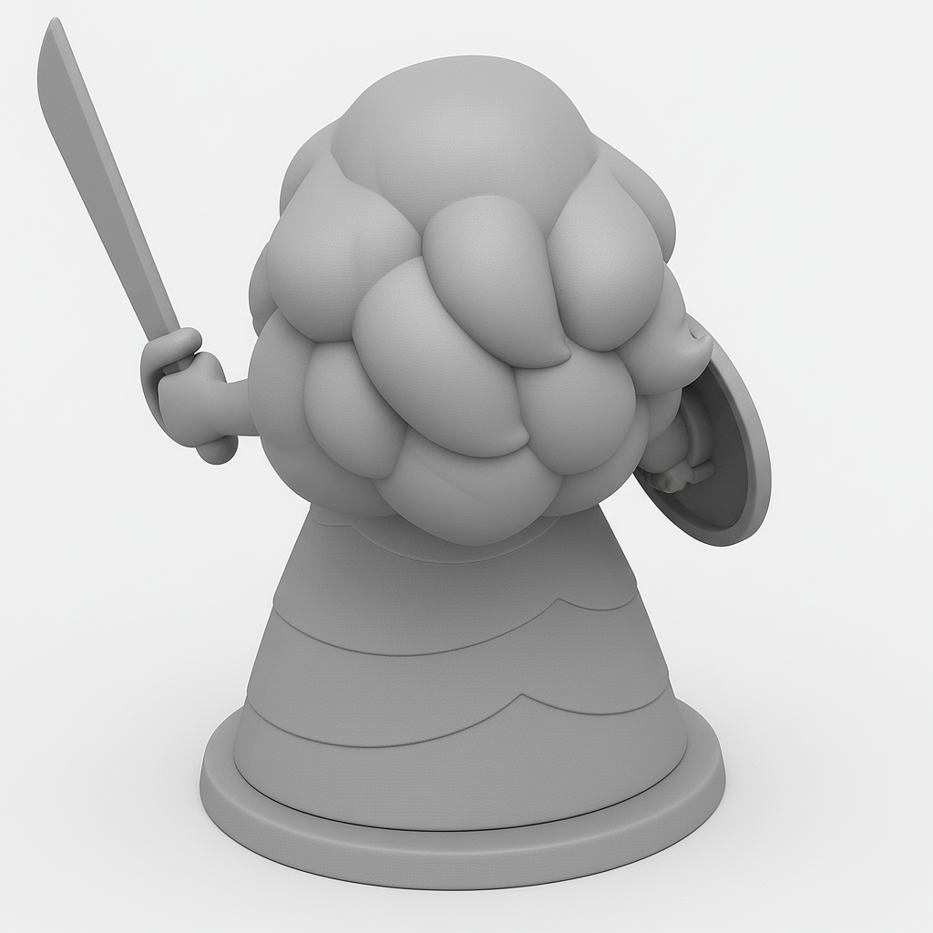 face anatomy 3d model-create 3d face model from photo_Brave Heroine 3D Model for Printing