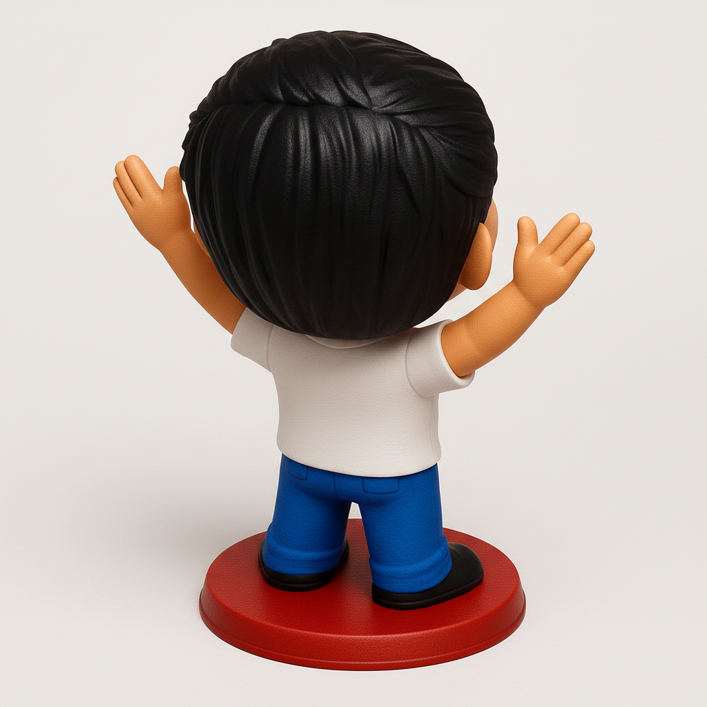 face anatomy 3d model-create 3d face model from photo_Spread Smiles: Joyful Boy Figurine 3D Print