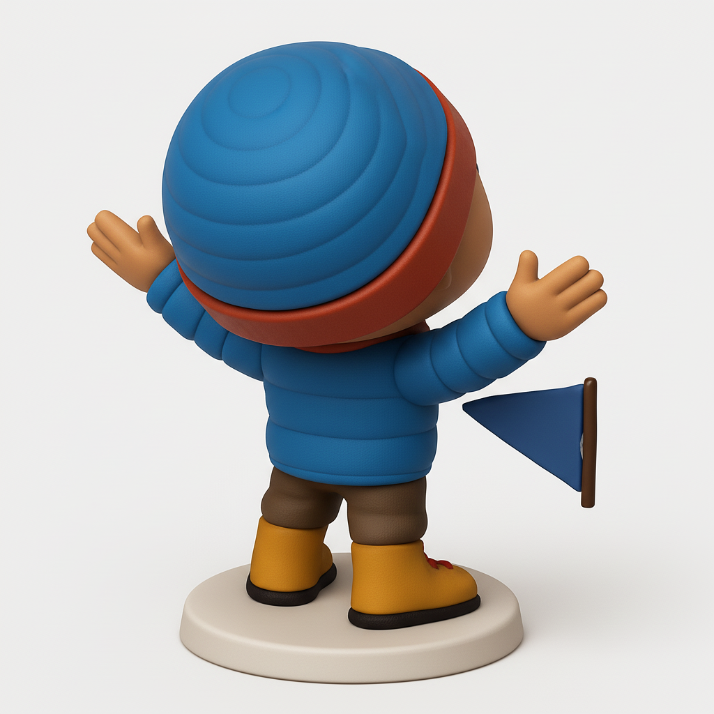 face anatomy 3d model-create 3d face model from photo_Mount Everesy Climber Collectible Figurine