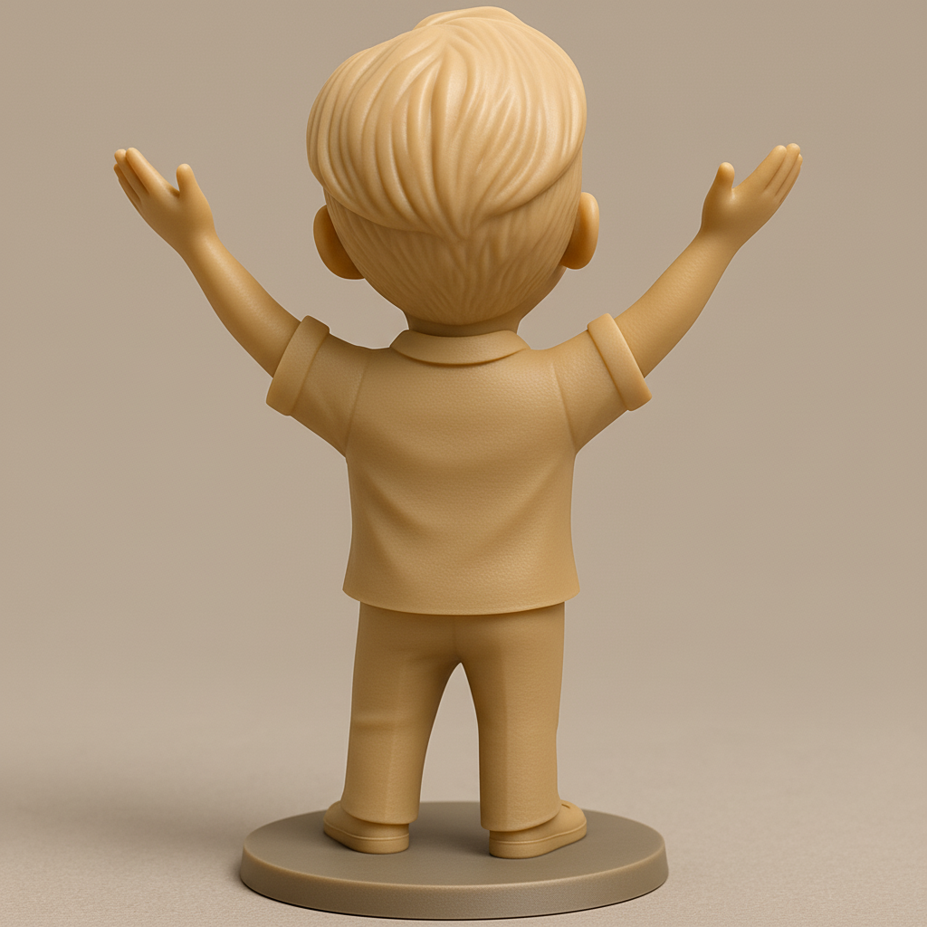 face anatomy 3d model-create 3d face model from photo_Optimistic Open Arms Figurine - Embrace Pure Joy