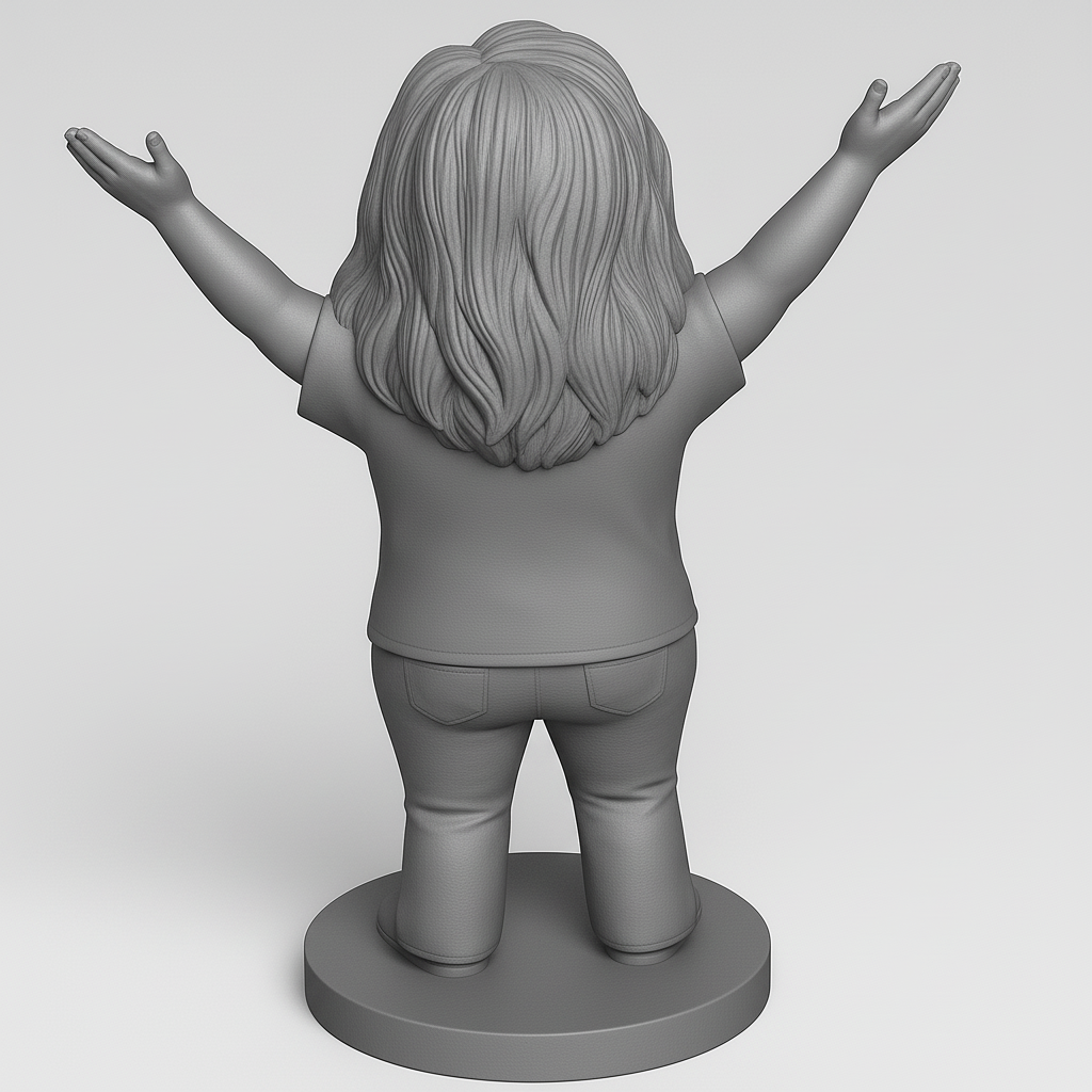 face anatomy 3d model-create 3d face model from photo_Joyful Figure with Open Arms