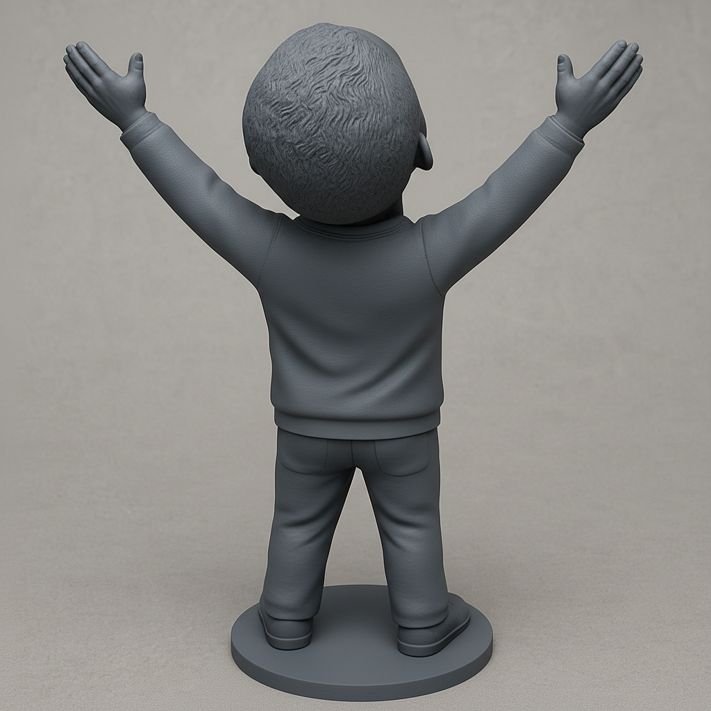 face anatomy 3d model-create 3d face model from photo_Victory Pose Figurine - Celebrate Every Win!