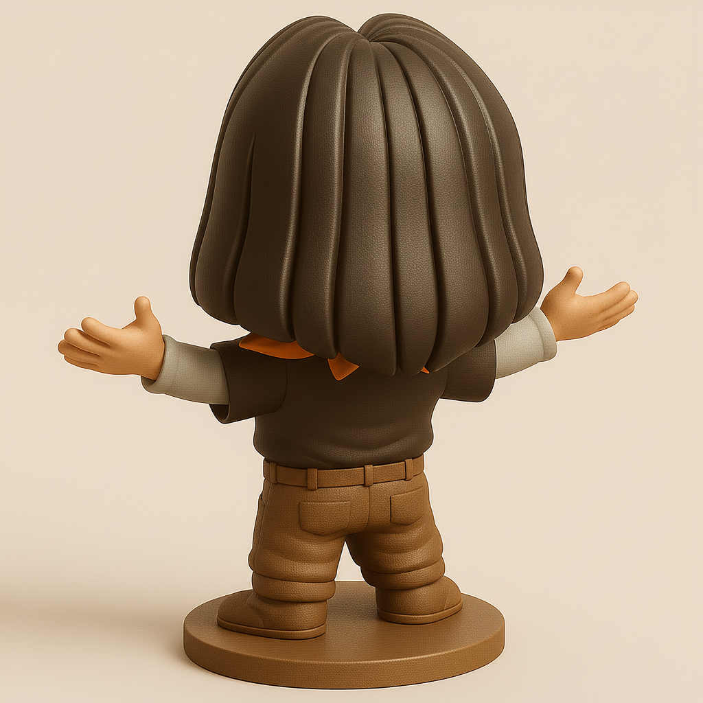 silhouette 3d printer maker-3d portrait printing_Charming Adventurer Figurine for 3D Printing