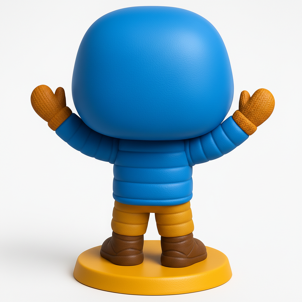 face anatomy 3d model-create 3d face model from photo_Cozy Winter Wanderer Funko Style Figure