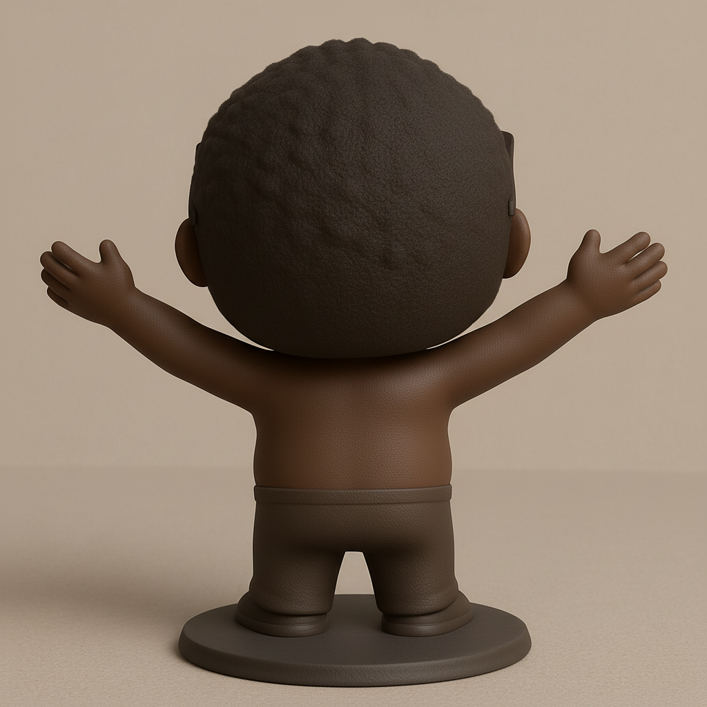 face anatomy 3d model-create 3d face model from photo_Joyful Buddy Desk Figure: Spread Smiles & Good Vibes