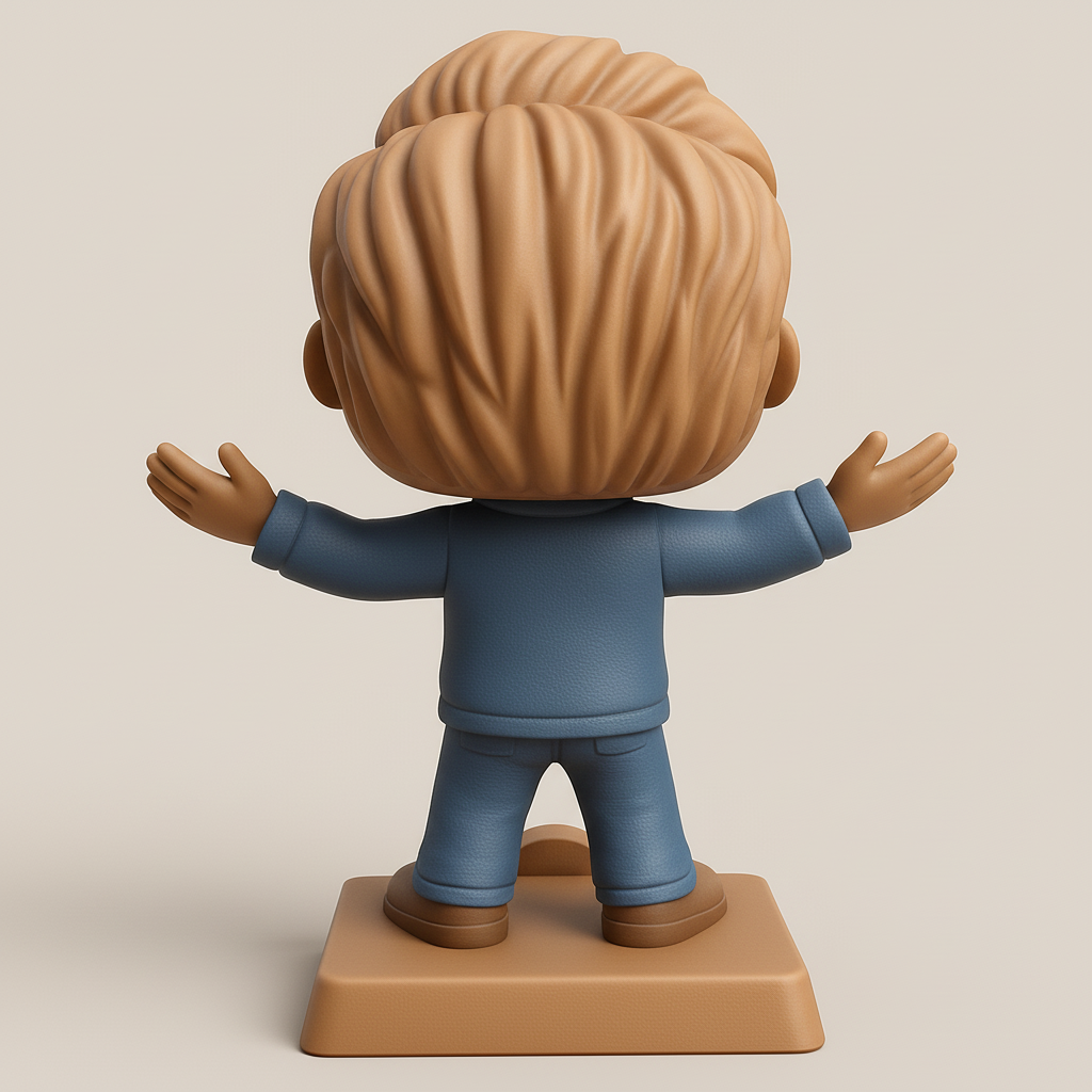 face to 3d model ai-3D portrait printing from photo_Smiling Crypto HODLer: Funko-Style Bitcoin Collectible