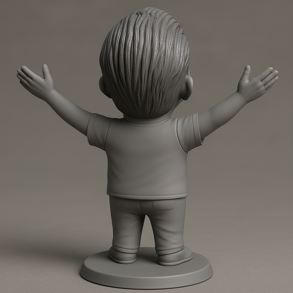 face anatomy 3d model-create 3d face model from photo_Smiling Optimist Figurine for Positive Vibes