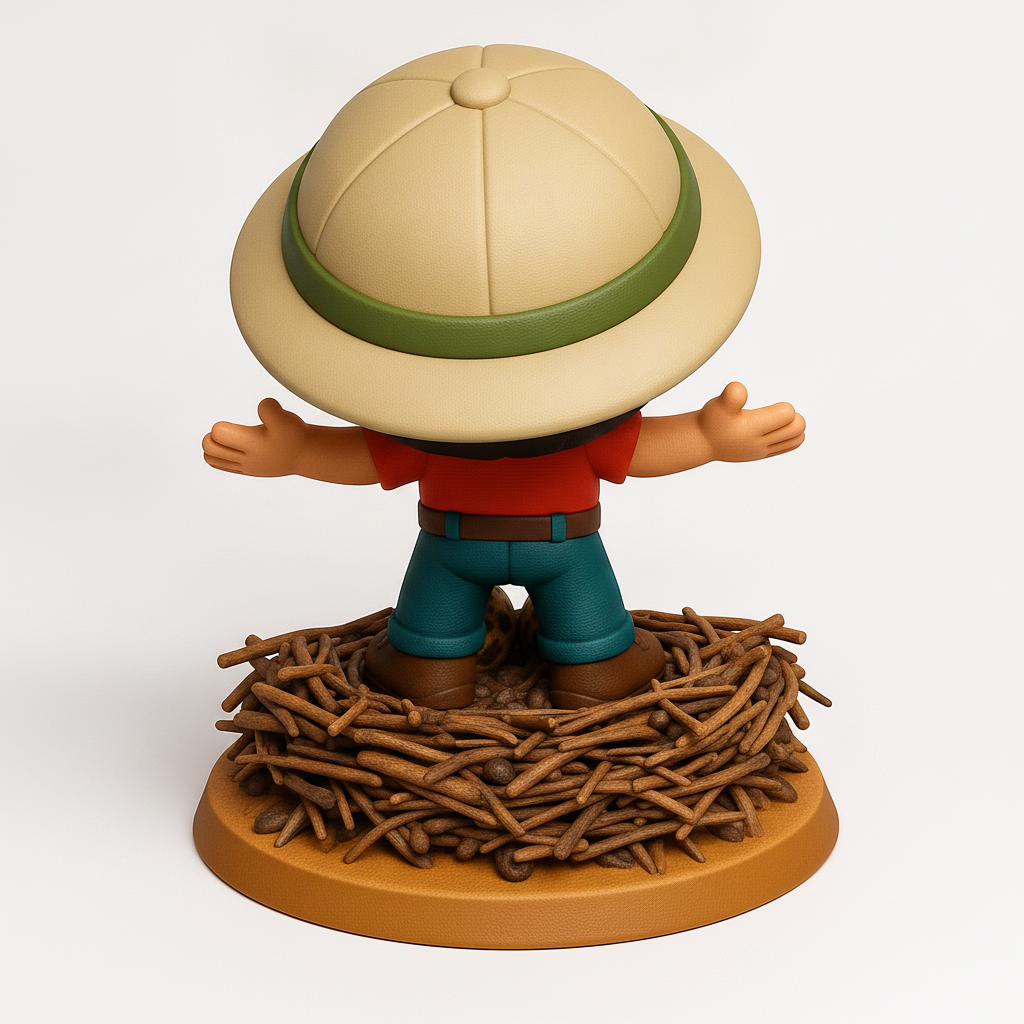 face to 3d model ai-3D portrait printing from photo_Safari Friend with Nest & Eggs - Fun 3D Collectible!