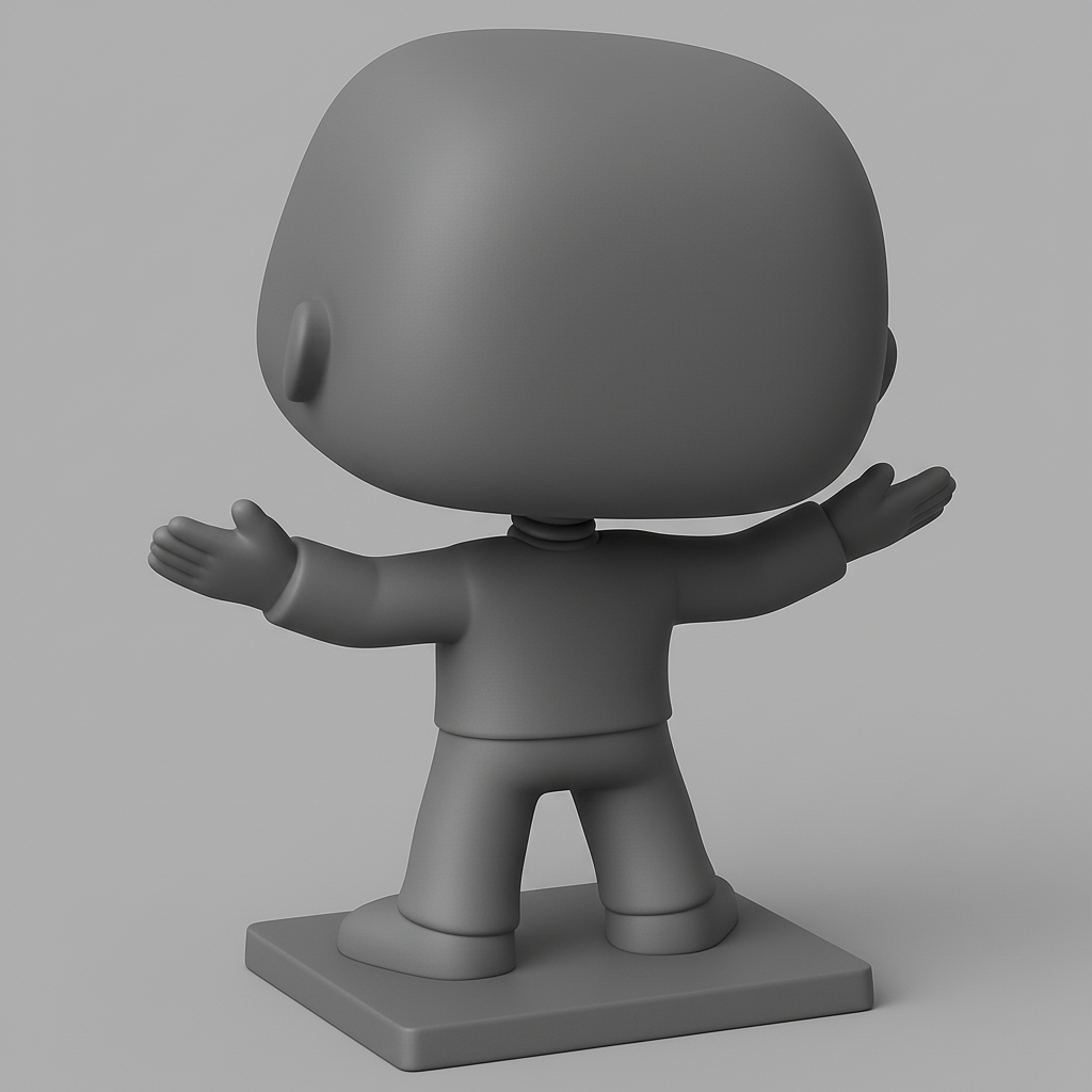 face to 3d model ai-3D portrait printing from photo_Print & Personalize: Blank Bobblehead Base