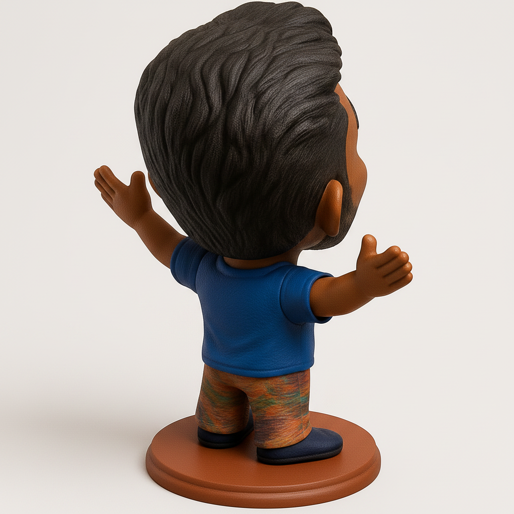 face to 3d model ai-3D portrait printing from photo_Print Your Own Cheerful Bobblehead with Open Arms!