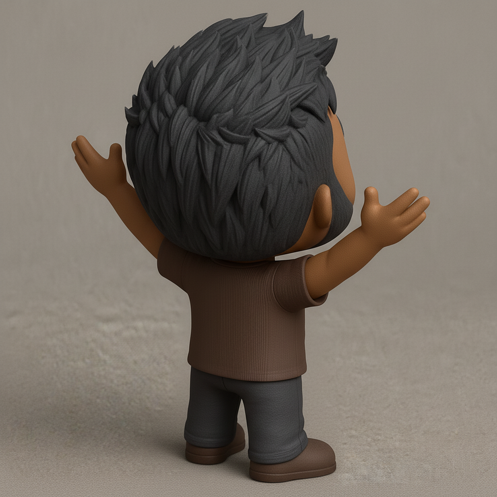 face anatomy 3d model-create 3d face model from photo_Friendly Hugging Desk Buddy Figurine