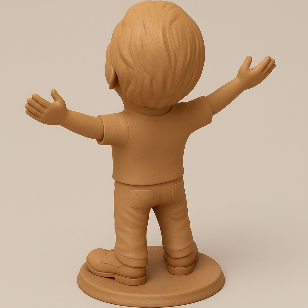 face anatomy 3d model-create 3d face model from photo_Pure Joy Embrace Statue: Happy Man Desk Decor