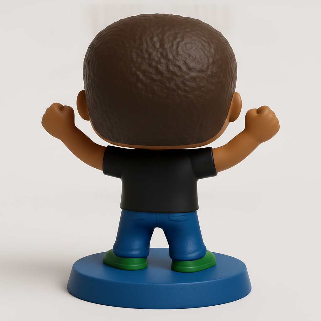 face to 3d model ai-3D portrait printing from photo_Godfred Mensah Funko-Style Victory Figurine