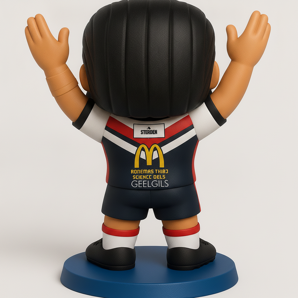 face to 3d model ai-3D portrait printing from photo_Chibi Rugby Star Collectible Funko Pop Style Figure