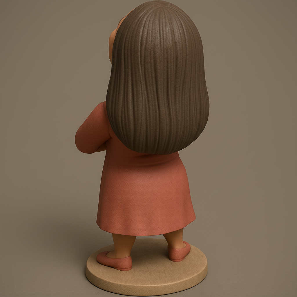 face anatomy 3d model-create 3d face model from photo_Confident Figurine: Embrace Positivity!