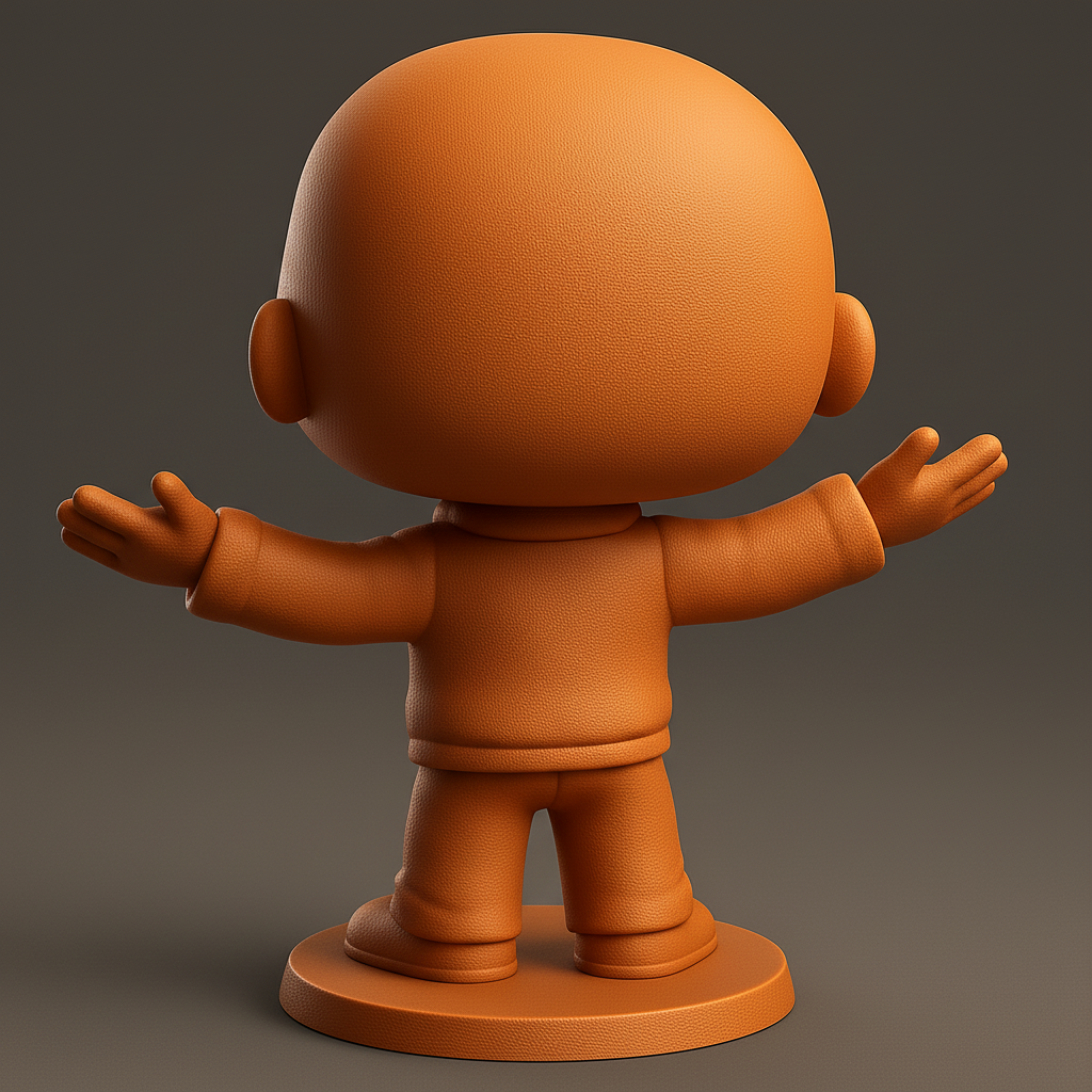 face to 3d model ai-3D portrait printing from photo_Smiling Hugs Collectible Figurine - Welcome & Happy Decor