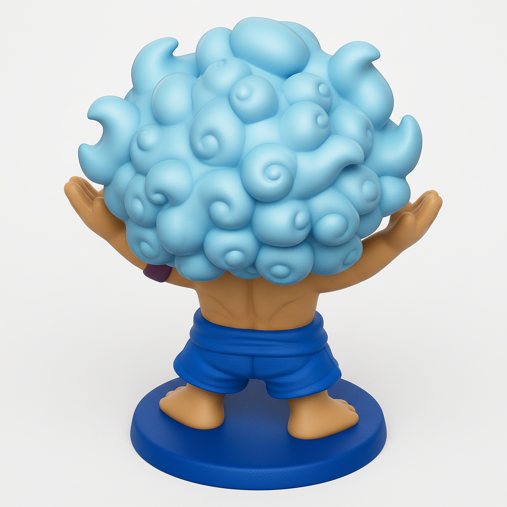 face anatomy 3d model-create 3d face model from photo_Joyful Cloud Hair Hero Figurine Dynamic Display Pi