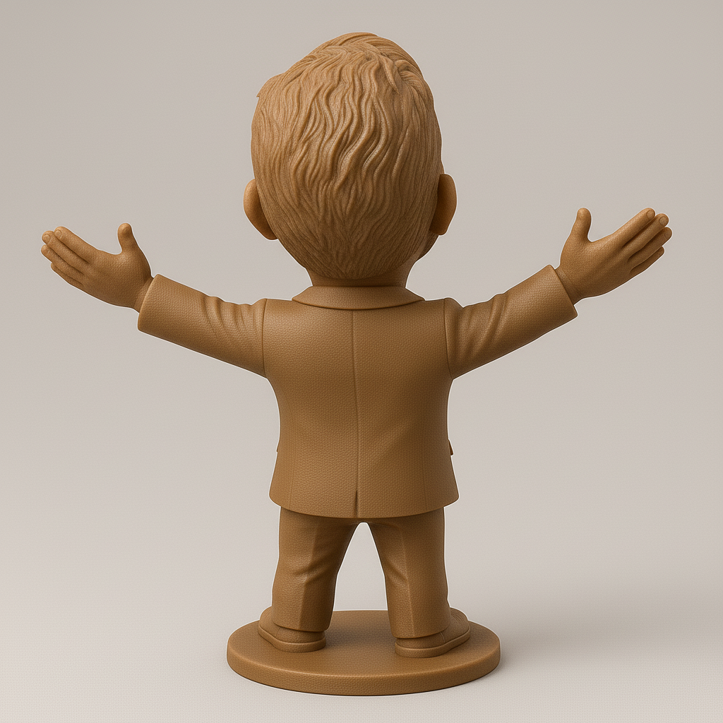 face anatomy 3d model-create 3d face model from photo_Joyful Celebration Figure for 3D Printing