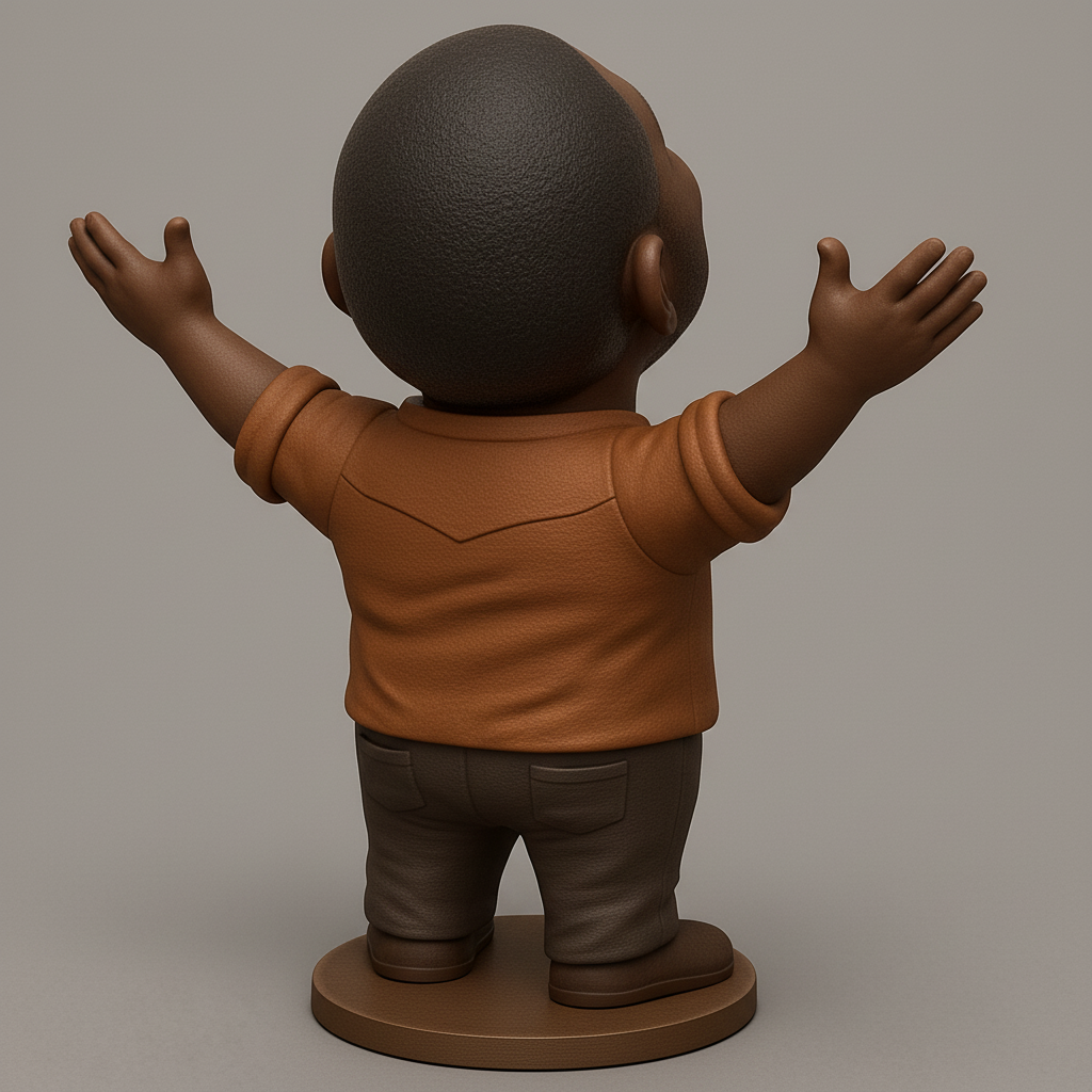 face anatomy 3d model-create 3d face model from photo_Uplifting Joy Figurine: Bring a Smile to Any Space