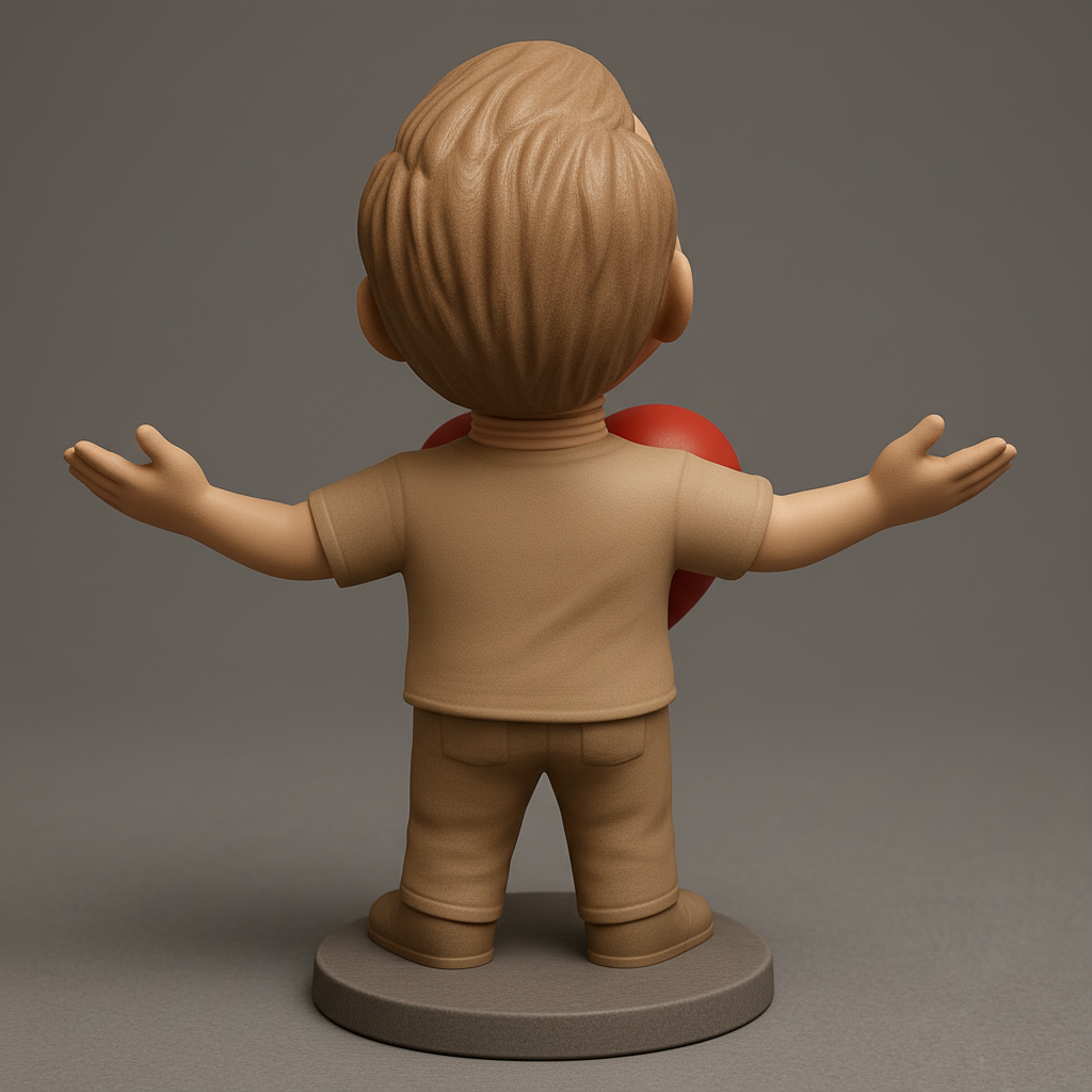 silhouette 3d printer maker-3d portrait printing_Love & Gratitude Bobblehead - Print Your Heart Out!