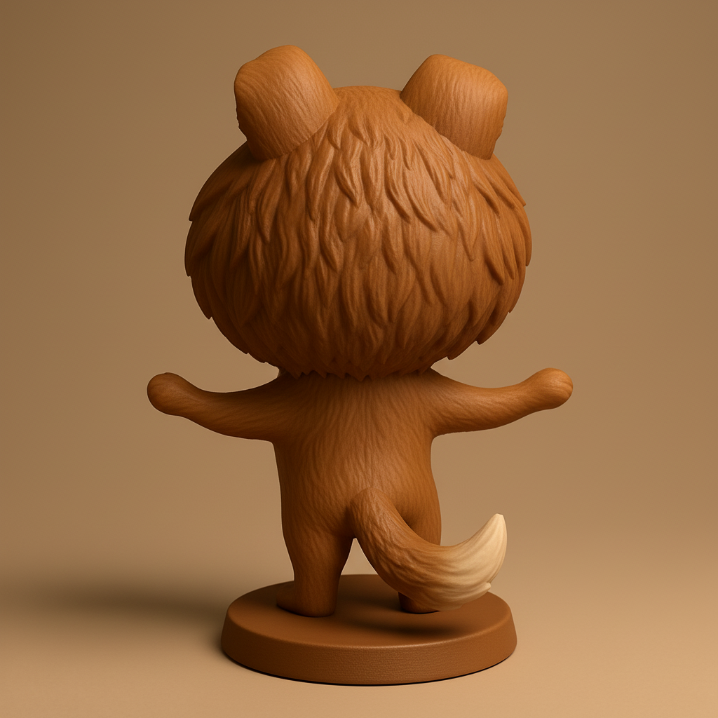 face anatomy 3d model-create 3d face model from photo_Pure Joy Pup: Printable Happy Dog Desk Friend