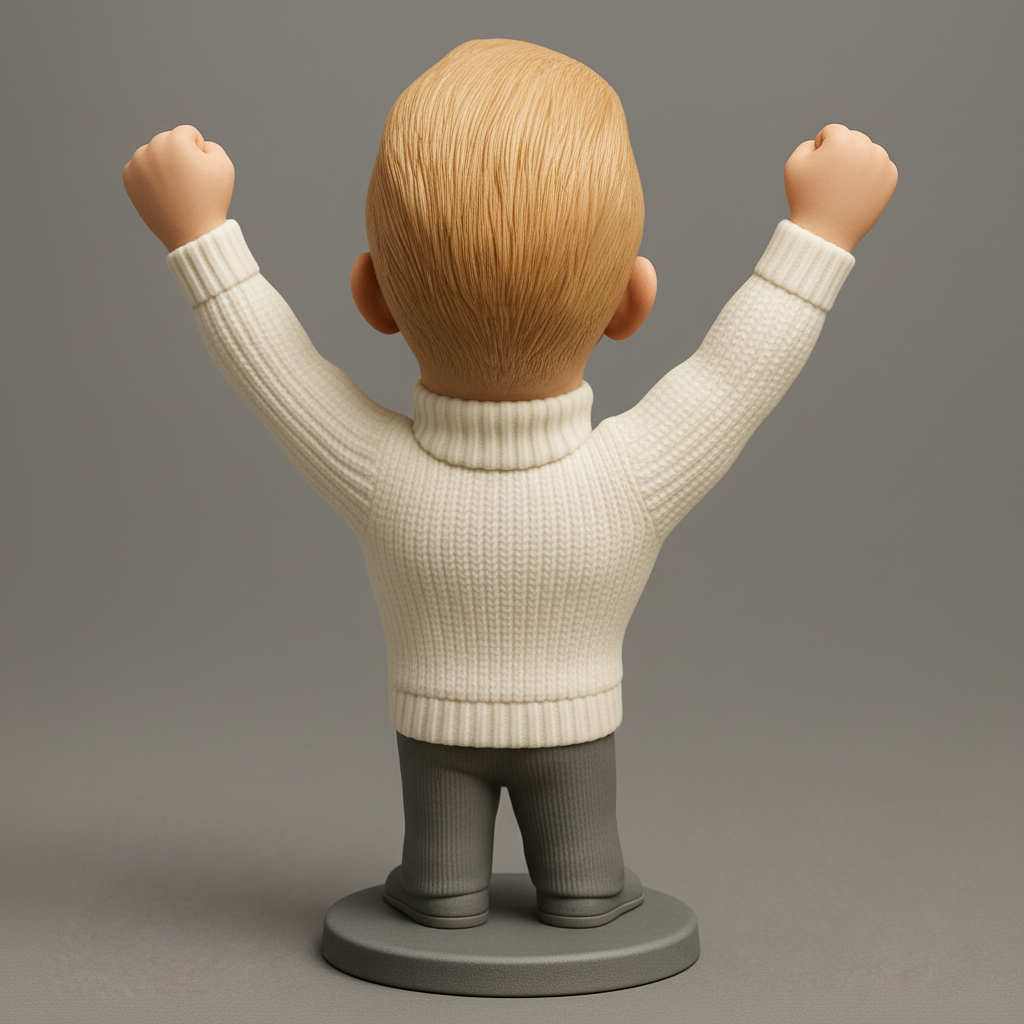 face anatomy 3d model-create 3d face model from photo_Joyful Winner Bobblehead: Celebrate Success in Style!