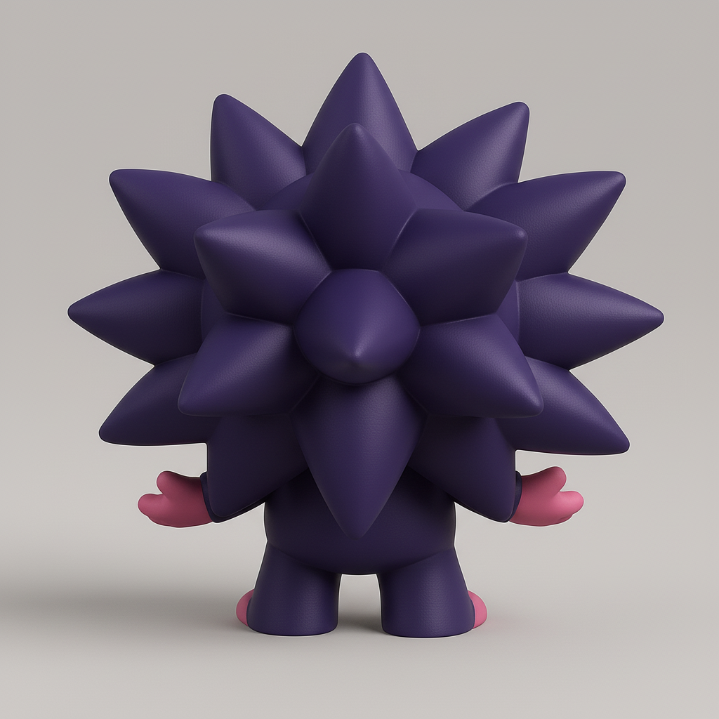 face to 3d model ai-3D portrait printing from photo_Charming Spiky Friend: A Desk Companion for Joy