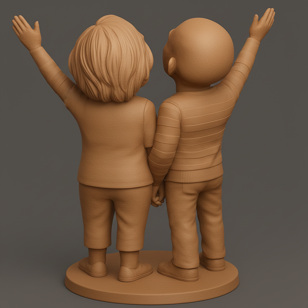 face anatomy 3d model-create 3d face model from photo_Joyful Generations Statue - Celebrate Family Love